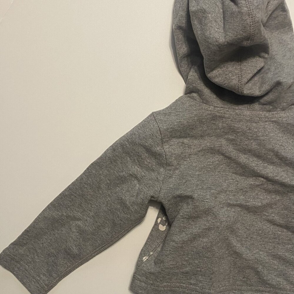 Tea Collection Rad Jag Zip Hoodie Gray Size 6-9 Months - Picture 7 of 7